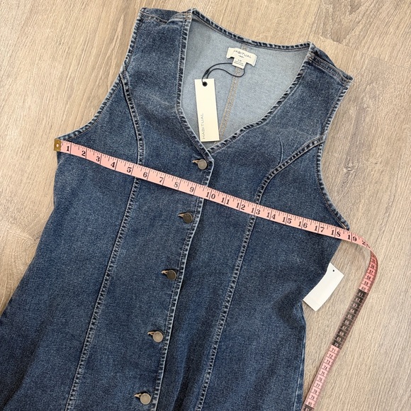 NWT Habitual Women’s Denim Button-Front Mini Dress Large - Picture 11 of 13